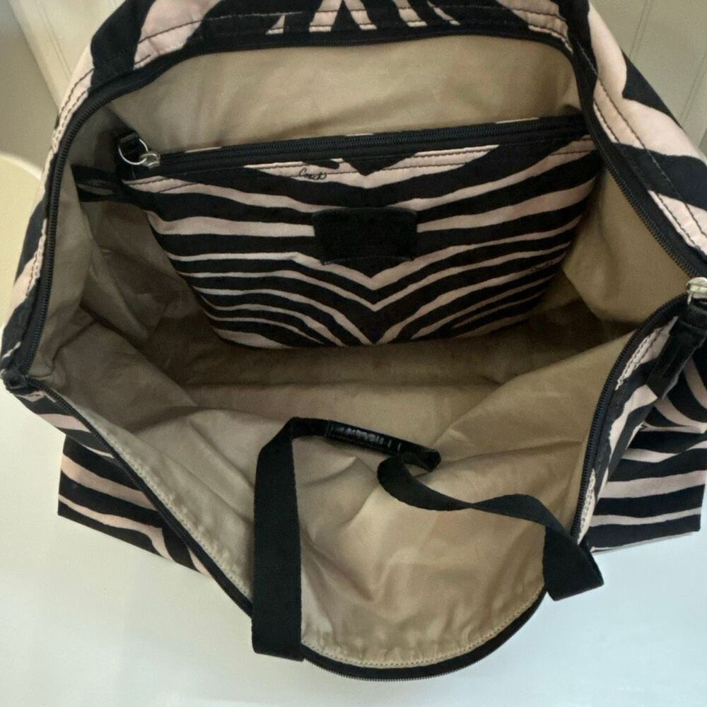 COACH Zebra Print Tote Bag with Bonus Bag - Picture 6 of 9